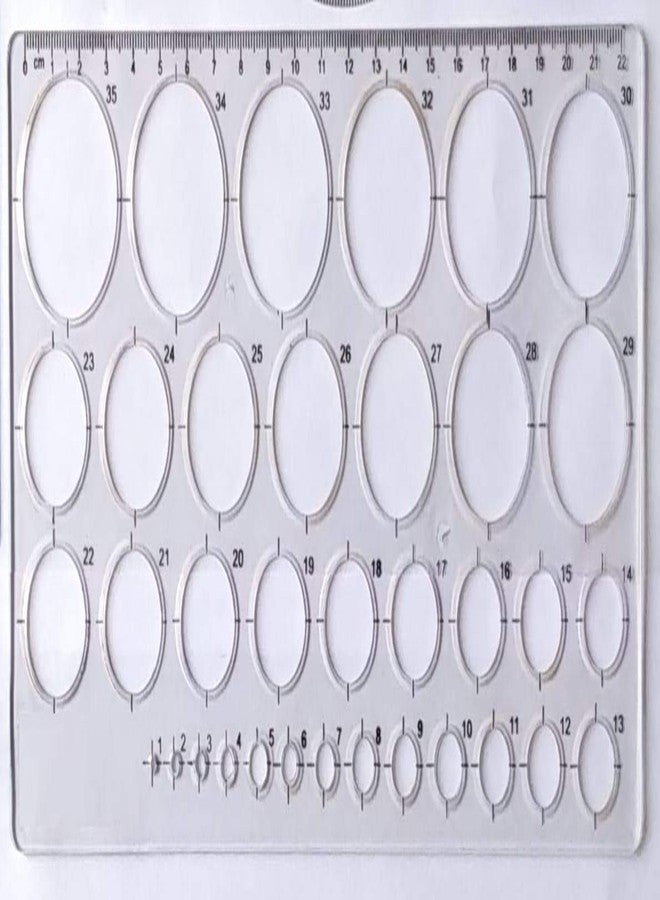 FIRST CLICK™ Art 12 Wells 301 Kidney Shaped Plastic Palette + Circle Master 35 Circles - Image 3